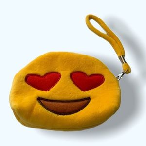 Heart eye emoji wristlet